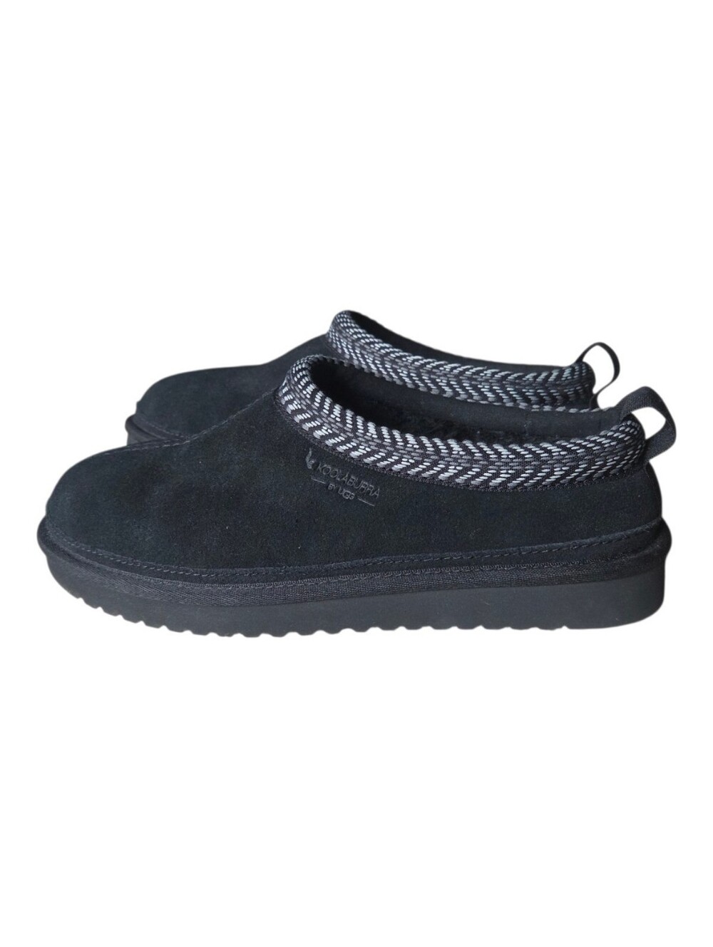 Koolaburra by UGG Womens Burree Black Suede Slippers Mules Size 8